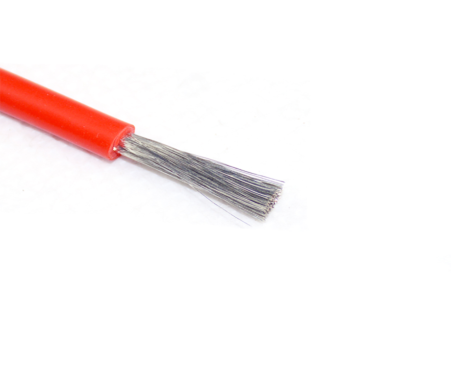 1-200HQ02JWU Red Color Tinned Copper Core Sranded Electrical Wires UL 3512 Silicone Rubber Cable awg 12 1
