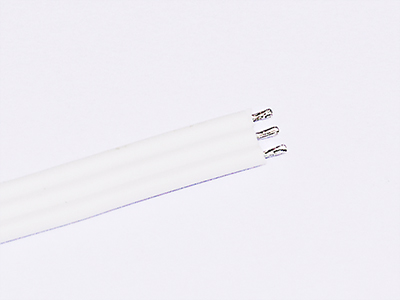 Flexible Flat Ribbon Cable Tin Plated Copper 3Pin Silicone Electrical Flat Cable 24AWG