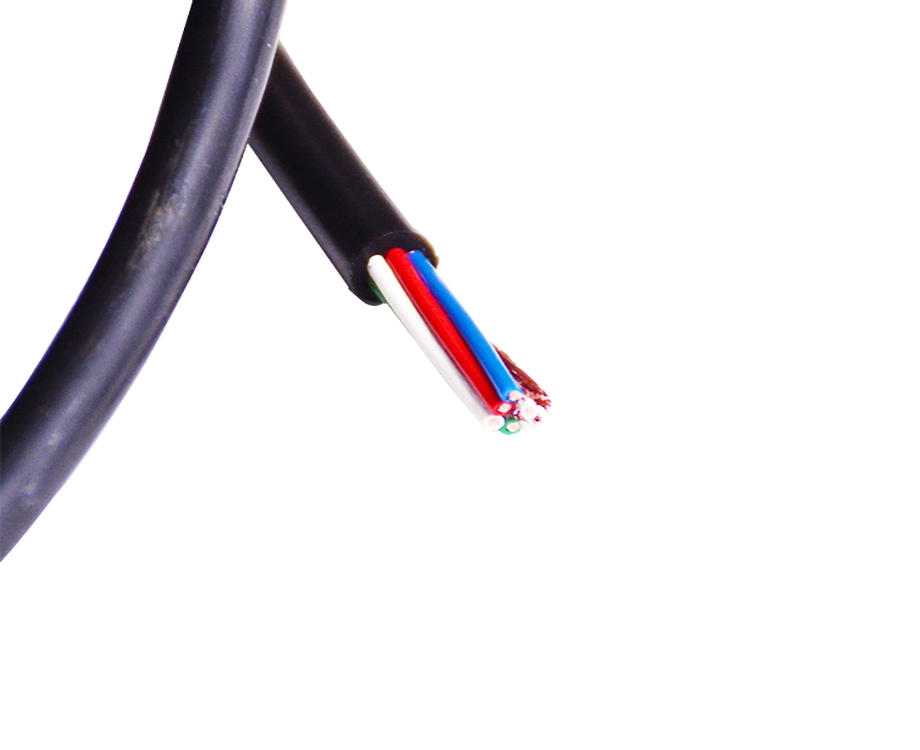 Silicone Insulated Electric Cable 5 Core FEP Coated Braid Shield Hook Up Wire 3