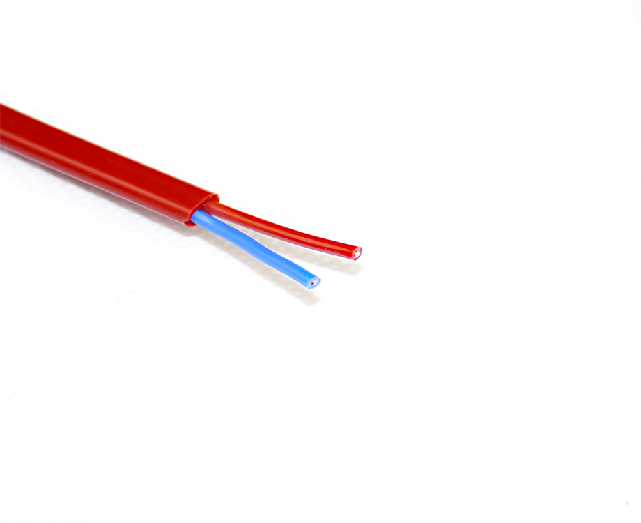 1-200RQ62014V9 2 Core Silicone Rubber Insulated Flat Wire 0.5mm2 2