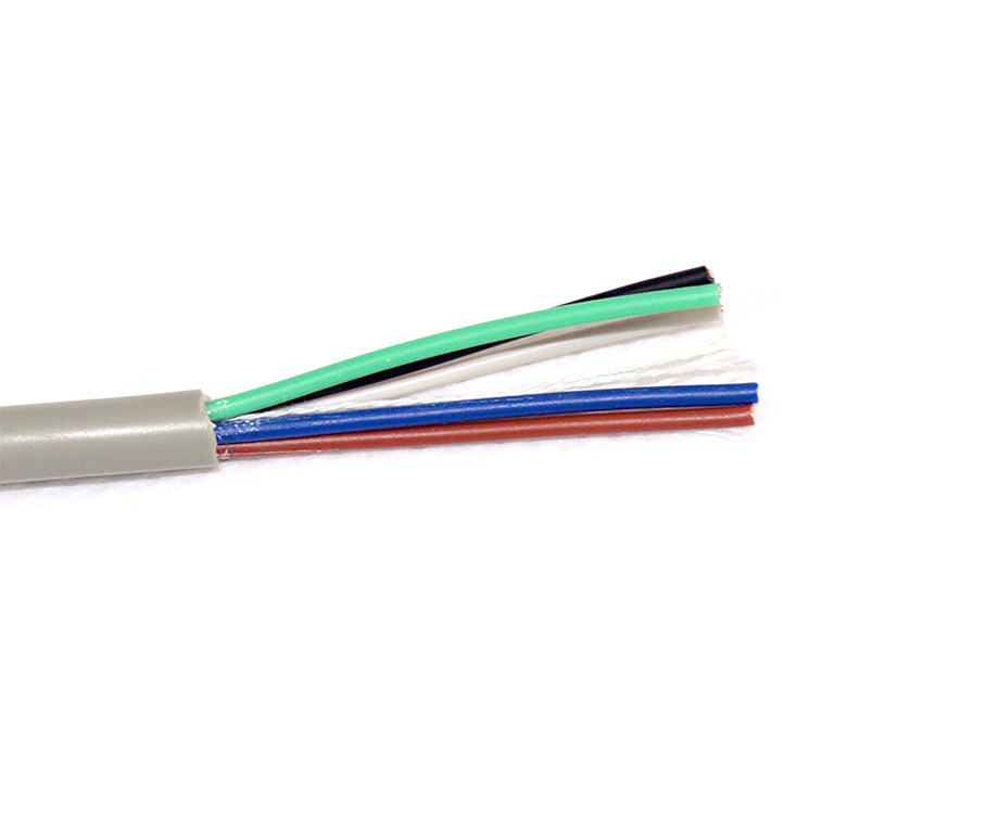 1-201214144315L8 Strand Copper 5 Core PVC Insulation Electrical Wires 20AWG